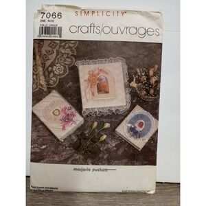 Vintage 1985 Simplicity Craft Pattern 7066‎ UNCUT book covers and albums